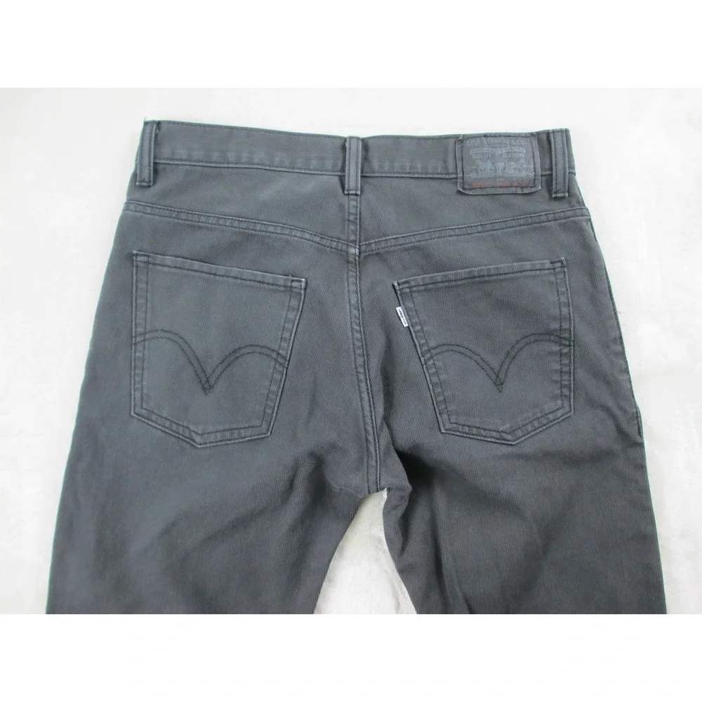 Levi's 511 Pants Boys 18 Regular Gray Denim Jeans Skinny Pockets Youth Kid 29X29